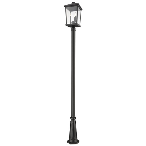 Beacon Black Post Light by Z-Lite