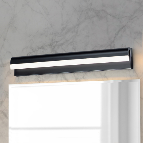 Waterfall 30-Inch LED Vanity Light in Black by ET2 Lighting