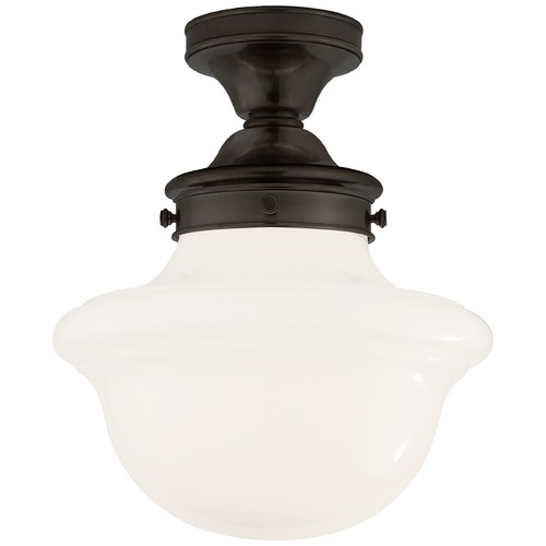 Visual Comfort Signature Collection E.F. Chapman Edmond Flush Mount in Bronze by Visual Comfort Signature SL4121BZWG