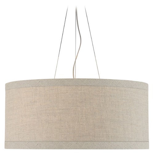 Visual Comfort Signature Collection Kate Spade New York Walker Pendant in Light Cream by Visual Comfort Signature KS5079LCNL