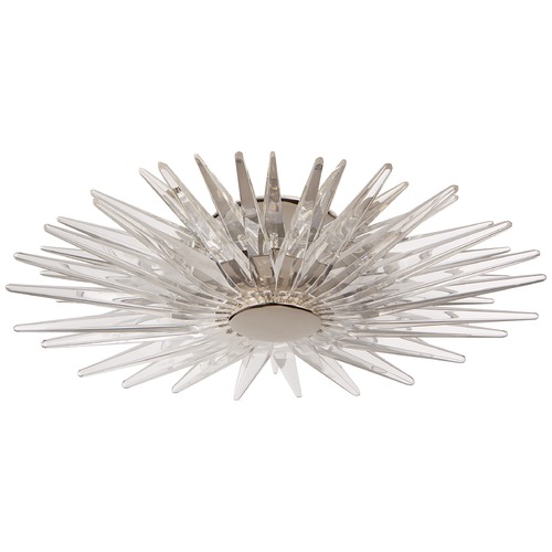 E.F. Chapman Quincy Flush Mount in Polished Nickel by Visual Comfort Signature