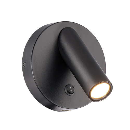 Modern Forms by WAC Lighting Aspire LED Wall Light in Black by Modern Forms BL-46305-BK