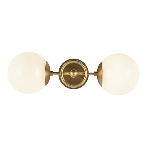 Alora Lighting Alan Pepin Fiore Brushed Gold Bathroom Light