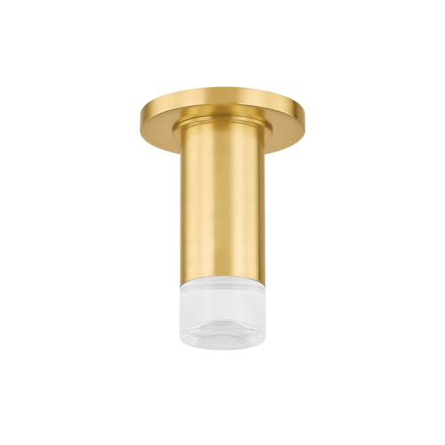 Mitzi by Hudson Valley Claudie 4.75-Inch Wide Flush Mount in Brass by Mitzi by Hudson Valley H900501-AGB