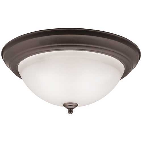 Kichler Lighting 15.25-Inch Flush Mount in Olde Bronze by Kichler Lighting 8116OZ