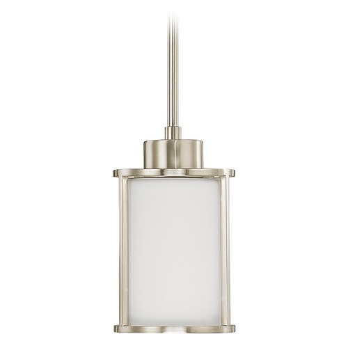 Odeon Mini Pendant in Brushed Nickel by Nuvo Lighting