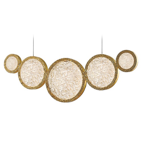 Avenue Lighting Bottega 44-Inch Polished Brass LED Linear Chandelier by Avenue Lighting HF5010-PB