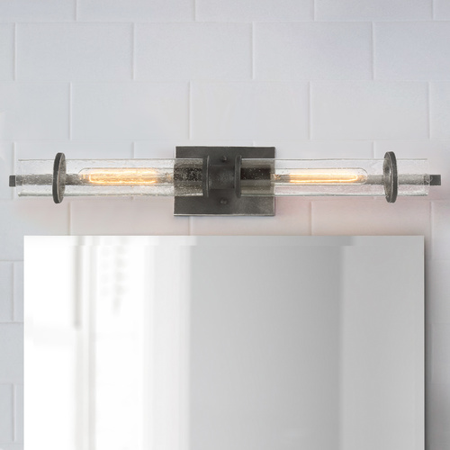 Donzi Iron Black Bathroom Light by Nuvo Lighting