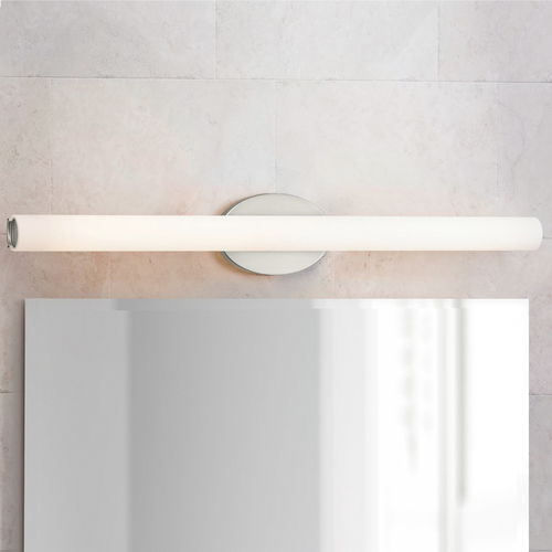 Progress Lighting Parallel LED Brushed Nickel Bathroom Light 3000K by Progress Lighting P300184-009-30