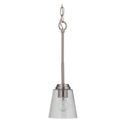 Tyler Brushed Polished Nickel Mini Pendant by Craftmade Lighting