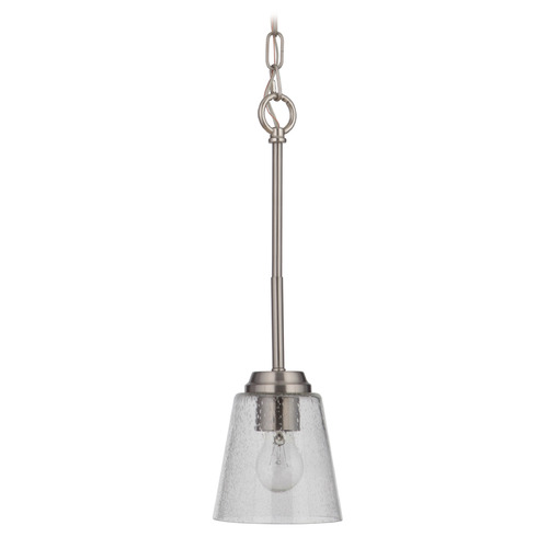 Craftmade Lighting Tyler Brushed Polished Nickel Mini Pendant by Craftmade Lighting 50291-BNK