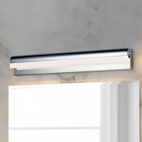 Waterfall 30-Inch LED Vanity Light in Polished Chrome by ET2 Lighting