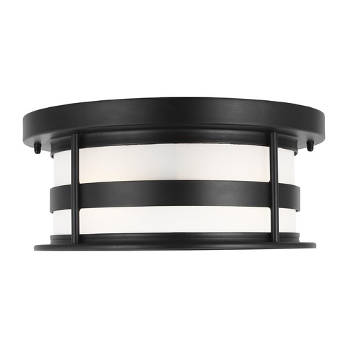 Generation Lighting Wilburn Black Close-To-Ceiling Light by Generation Lighting 7890902-12