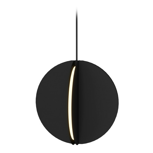 Visual Comfort Modern Collection Bau 28-Inch LED Pendant in Black by Visual Comfort Modern 700TDBAU28B-LED930