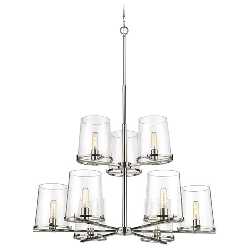 Z-Lite Callista Polished Nickel Chandelier by Z-Lite 3032-9PN