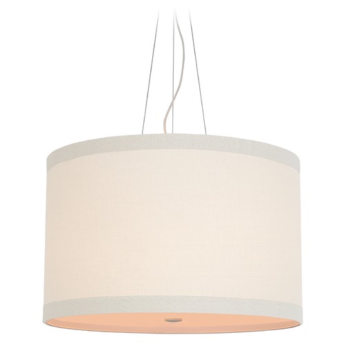 Kate Spade New York Walker Pendant in Silver Leaf by Visual Comfort Signature