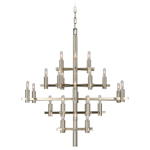 Visual Comfort Signature Collection Chapman & Myers Sonnet Chandelier in Polished Nickel by Visual Comfort Signature CHC5630PN