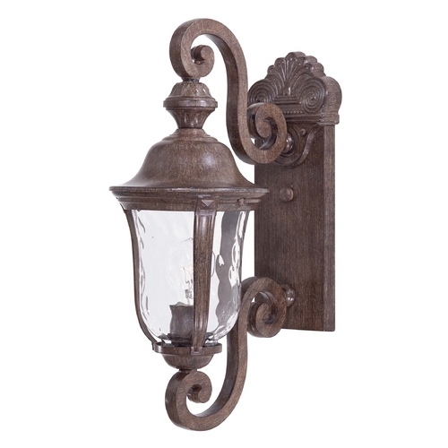 Outdoor Wall Light with Clear Glass in Vintage Rust by Minka Lavery