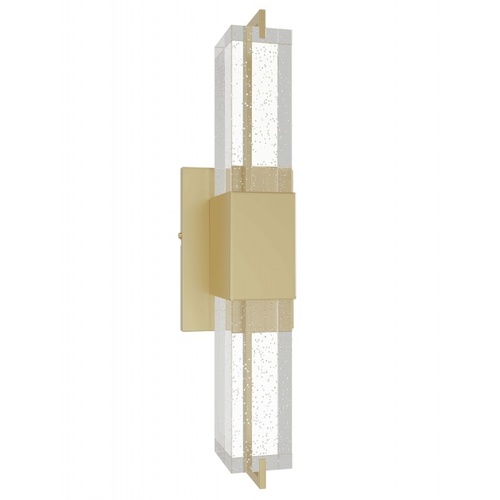 Glacier 17-Inch LED Wall Sconce in Brushed Brass by Avenue Lighting