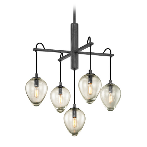 Troy Lighting Brixton Graphite Chandelier