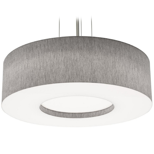 AFX Lighting Afx Lighting Montclair Black LED Pendant Light with Drum Shade MCP2432L5AJUDBK-GY