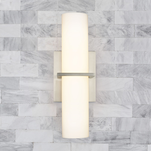 Linear LED Sconce in Satin Nickel