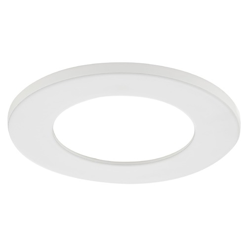 Recesso Lighting 2 Inch White Trim Ring For Recessed Lighting