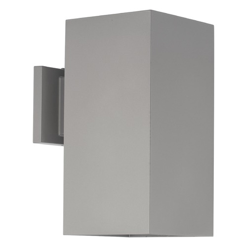Square LED Outdoor Wall Mount in Metallic Gray by Progress Lighting