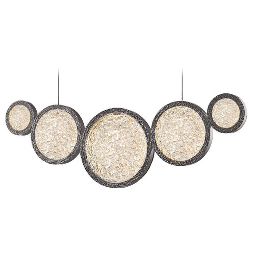 Bottega 44-Inch Polished Nickel LED Linear Chandelier by Avenue Lighting
