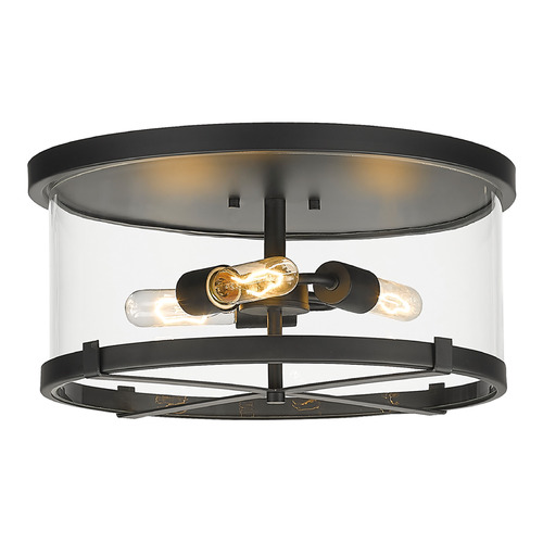 Callista Matte Black Flush Mount by Z-Lite