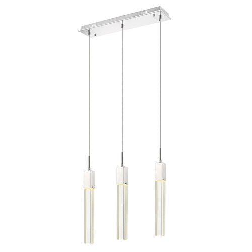Original Glacier 3-Light LED Multi-Light Pendant in Chrome by Avenue Lighting