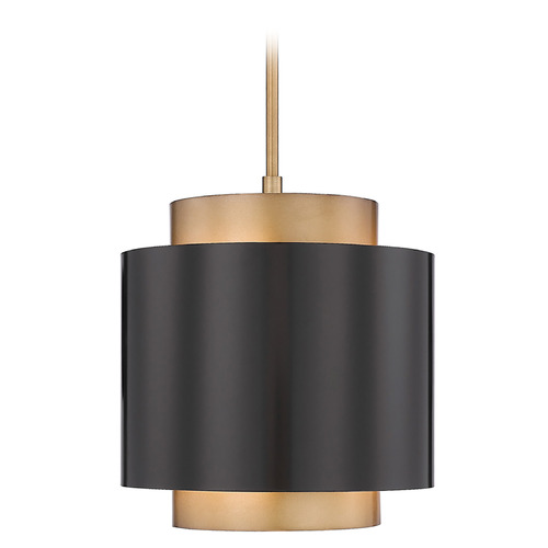 Z-Lite Harlech Bronze & Rubbed Brass Pendant by Z-Lite 739P12-BRZ-RB