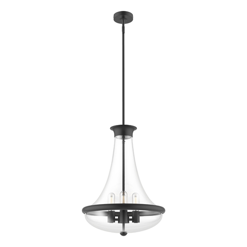 Alora Lighting Marcel Matte Black Pendant Light with Bowl / Dome Shade