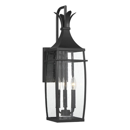 Montpelier 25-Inch Outdoor Wall Light in Matte Black by Savoy House