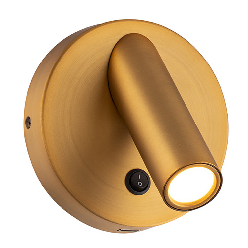 Modern Forms by WAC Lighting Aspire LED Wall Light in Aged Brass by Modern Forms BL-46305-AB