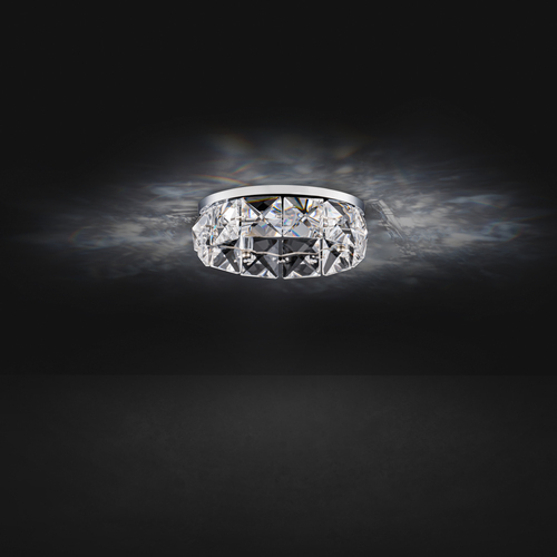 Xeo 4-Inch LED Crystal Recessed Light in Chrome by Schonbek Beyond