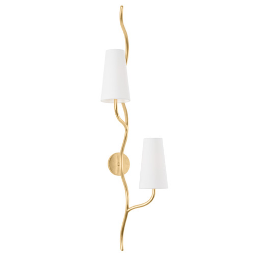 Corbett Lighting Cortona Vintage Gold Leaf Sconce