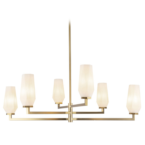 Alora Lighting Alan Pepin Krysta Brushed Gold Chandelier