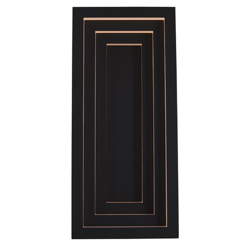 Kalco Lighting Chrysler Matte Black LED Outdoor Wall Light