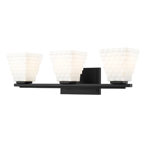 Z-Lite Z-Lite Annalise Matte Black Bathroom Light 7514-3V-MB