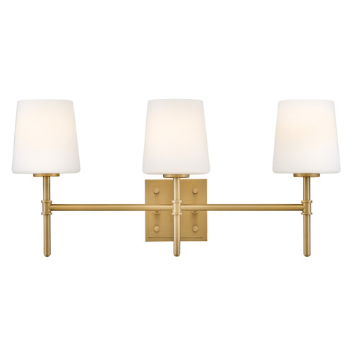 Hinkley Saunders Lacquered Brass LED Bathroom Light