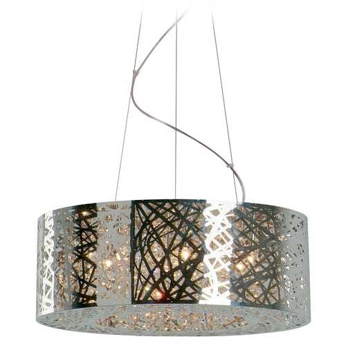 ET2 Lighting Inca Pendant in Polished Chrome by ET2 Lighting E21308-10PC