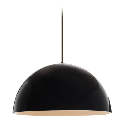Powell Street LED Pendant in Black by Visual Comfort Modern