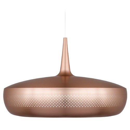 UMAGE UMAGE Brushed Copper / White Pendant Light with Brushed Copper Metal Shade 2098_4007