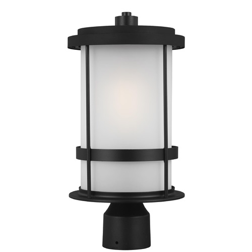 Wilburn Black Post Light by Generation Lighting