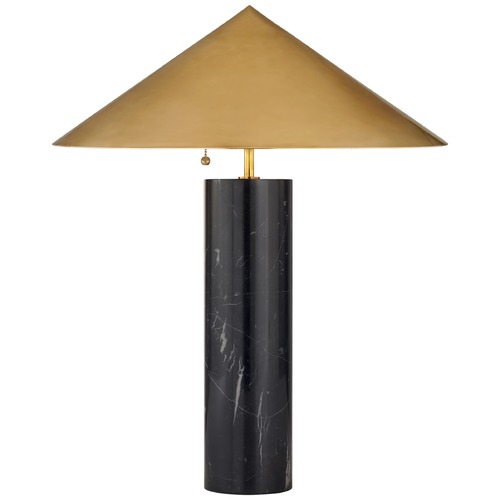 Visual Comfort Signature Collection Kelly Wearstler Minimalist Table Lamp in Black by Visual Comfort Signature KW3047BMAB