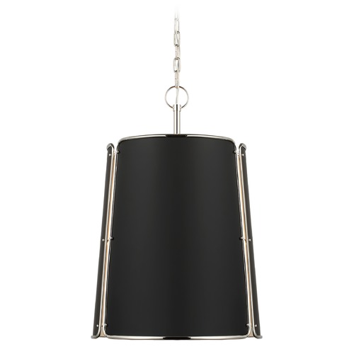 Visual Comfort Signature Collection Carrier & Company Hastings Pendant in Nickel by Visual Comfort Signature S5646PNBLK