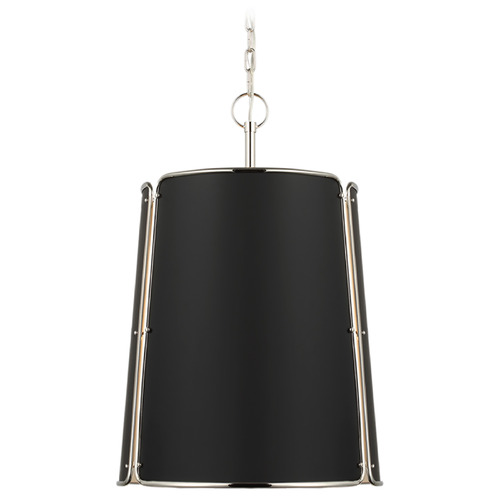 Visual Comfort Signature Collection Carrier & Company Hastings Pendant in Nickel by Visual Comfort Signature S5646PNBLK