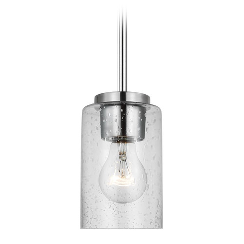 Oslo Brushed Nickel LED Mini Pendant by Generation Lighting