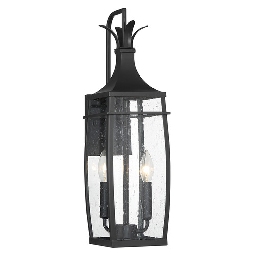Montpelier 22-Inch Outdoor Wall Light in Matte Black by Savoy House
